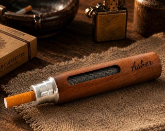 Personalized Travel Car Ashtray,Custom Portable Ashtray,Ashless Car Compact,Groomsmen Gifts,Ashtray for Drivers & Outdoor Lover,Gift for Dad