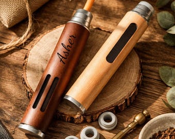 Personalized Travel Car Ashtray,Custom Portable Ashtray,Ashless Car Compact,Groomsmen Gifts,Ashtray for Drivers & Outdoor Lover,Gift for Dad