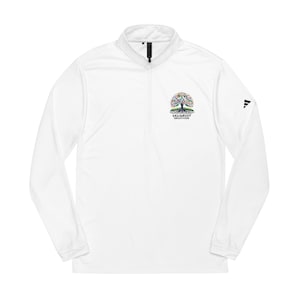 Adidas® Embroidered Quarter-Zip Pullover, Casual Athletic Wear, Grassroot Greatness, Outdoor Gear, Gift for Him/Her