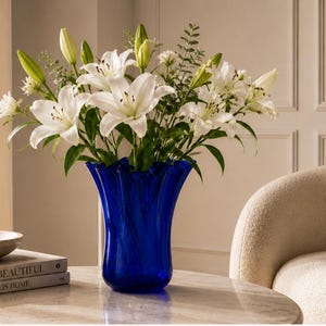 18 tall cobalt blue vase - Etsy 日本