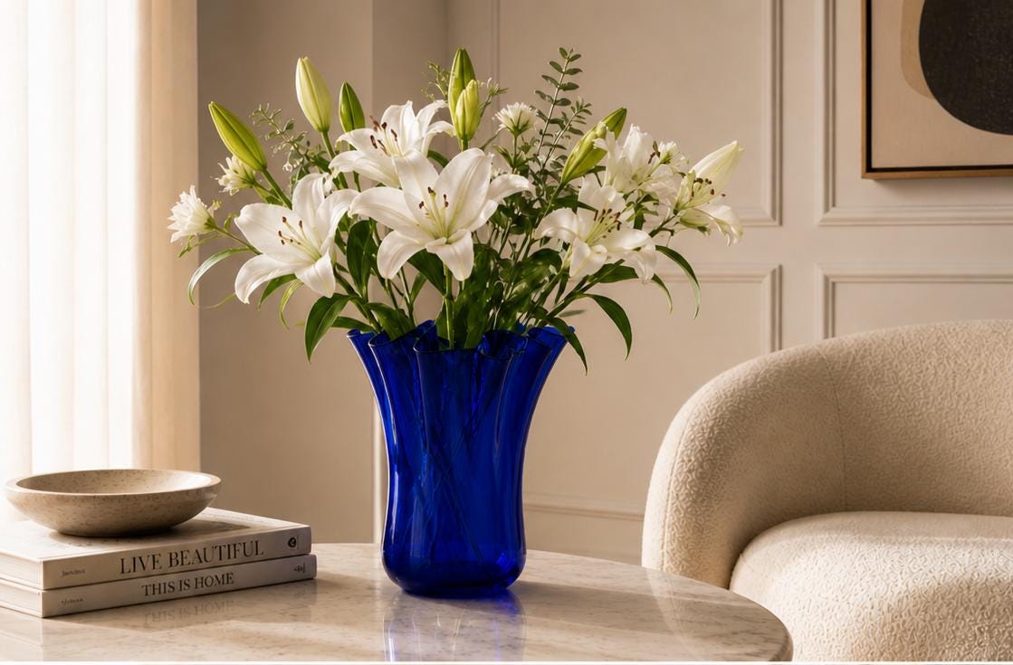 18 tall cobalt blue vase - Etsy 日本