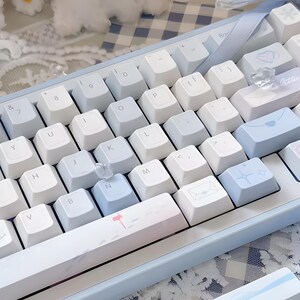 Love Letter-Tastenkappen-Set – 95 PBT-Tastenkappen mit Kirschprofil für mechanische Tastaturen 61/64/68/75/84 – Tastenkappen mit niedlichem Motiv