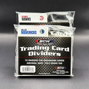 BCW horizontale Trading Card Divider mit 30 benutzerdefinierten NBA Team Labels