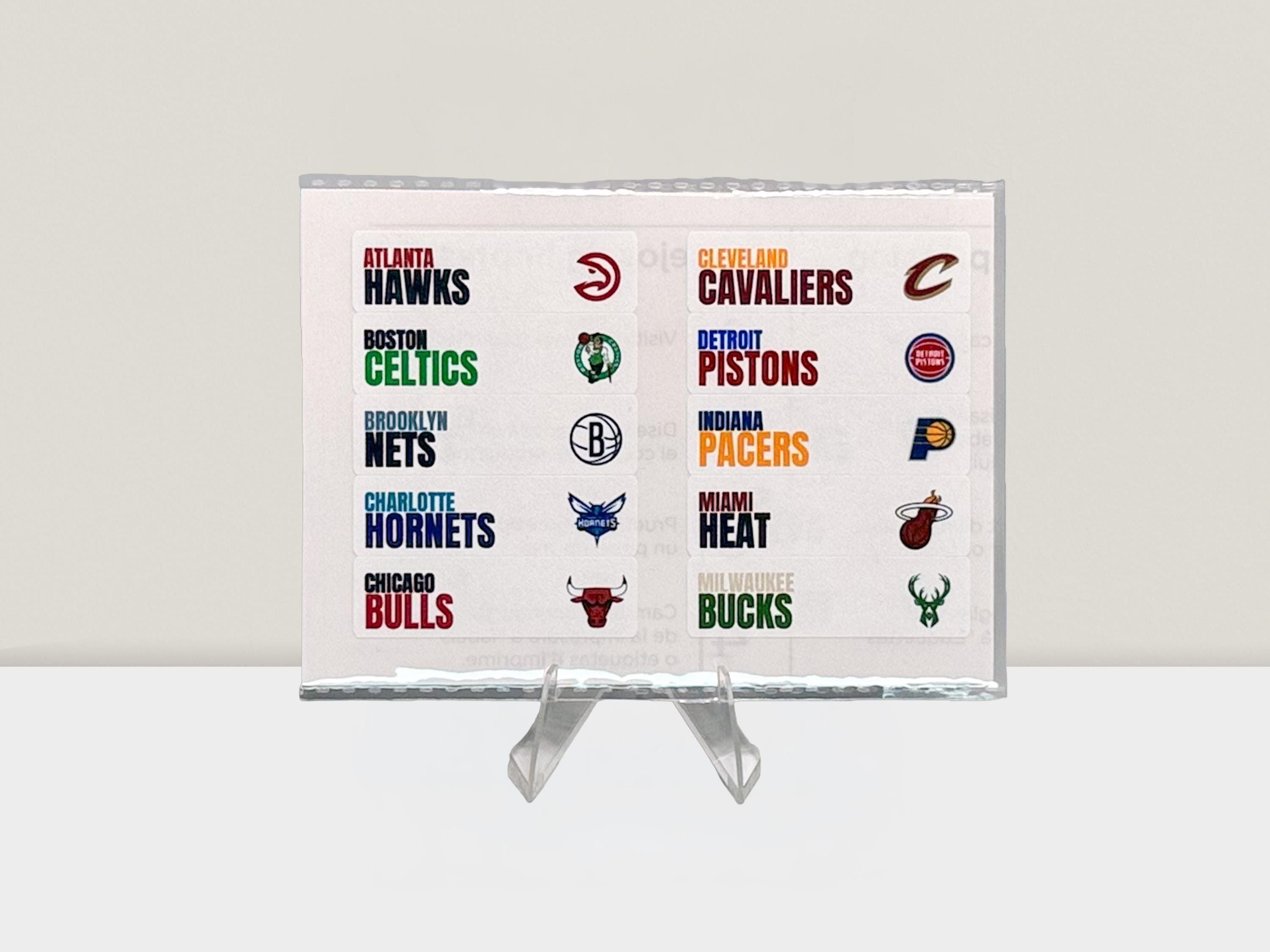 NBA Team Labels | Trading & Sports Card Dividers, Basketball Card