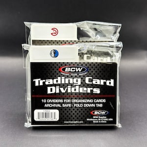 Intercalaires horizontaux pour cartes à collectionner BCW avec 30 étiquettes logo personnalisées de l'équipe NBA