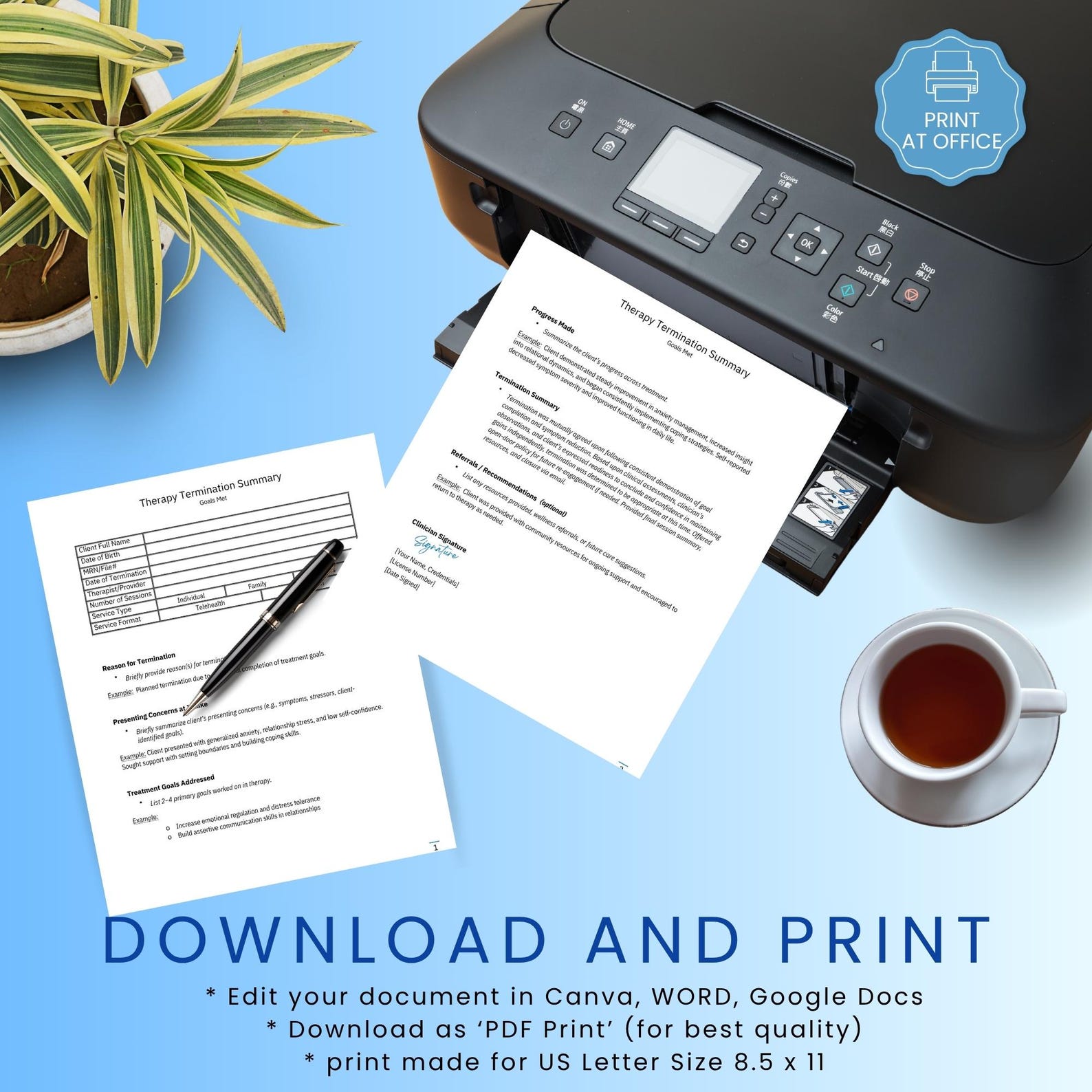 Client Termination Email Template | Clinical Discharge Summary ...
