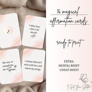 The Soft Self-Love Deck – 16 afdrukbare affirmatiekaarten uit de "I Got You"-collectie voor genezing, groei en innerlijke rust