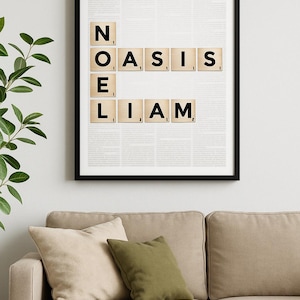 Dwa plakaty Oasis – Noel i Liam Gallagher – Grafika ścienna do druku – Pobieranie cyfrowe