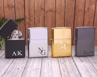 Presente para padrinhos, isqueiro personalizado com estojo, isqueiro com monograma personalizado, pedido de padrinho gravado, presente de aniversário para homens