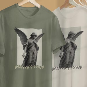Fallen Angel Graphic T-Shirt: Gothic Dark Art Streetwear