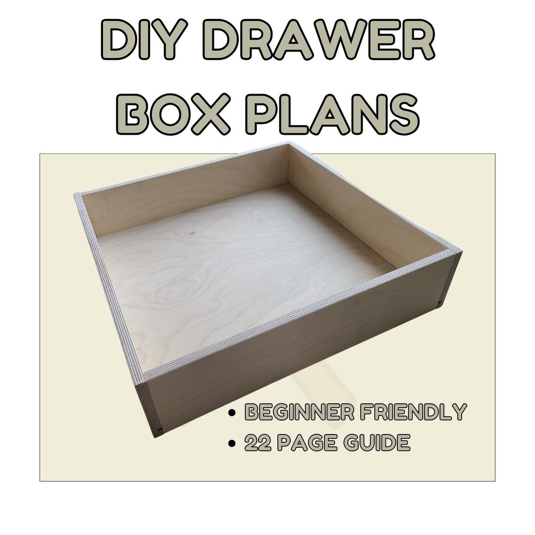 How to Build a Drawer | Easy Drawer Plans – 11-step PDF Guide for DIY ...