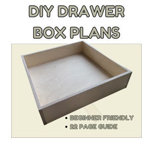 Cómo construir un cajón / Planos sencillos para construir un cajón: Guía en PDF de 11 pasos para construir cajones de armarios (hágalo usted mismo)