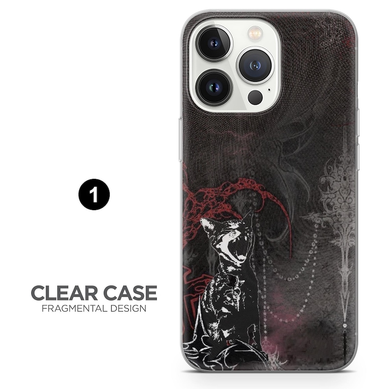 Gotiskt telefonskal med mörkt estetiskt punk-kors för iPhone 18 Pro, 17, 16, 15, 14, 13, Samsung S26, S25, S24, A17, Pixel 11, 10, 9A, 8, 7A 1