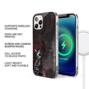 Gotiskt telefonskal med mörkt estetiskt punk-kors för iPhone 18 Pro, 17, 16, 15, 14, 13, Samsung S26, S25, S24, A17, Pixel 11, 10, 9A, 8, 7A bild 7