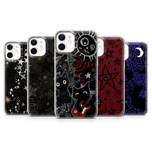 Gothic Phone Case Y2K Grunge Star Emo Cover for iPhone 17Pro, 16, 15, 14, 13, 12, Samsung S26, S25, S24, A17, A56, Pixel 10Pro, 9A, 8A, 7A