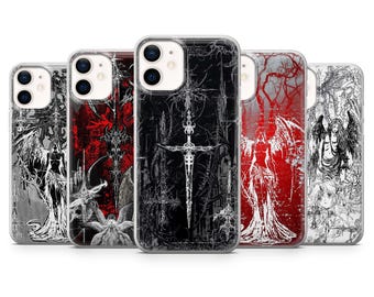 Gotiskt telefonskal Cybersigilism, Ockult, Mystiskt fodral för iPhone 17, 16, 15, 14, 13, 12, Samsung S26, S25, S24, A17, A56, Pixel 10 Pro, 9, 8