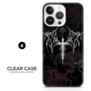 Gotiskt telefonskal med mörkt estetiskt punk-kors för iPhone 18 Pro, 17, 16, 15, 14, 13, Samsung S26, S25, S24, A17, Pixel 11, 10, 9A, 8, 7A 4