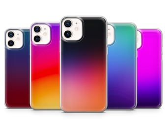 Gradient Phone Case Vibrant Color Fade Neon Cover for iPhone 17, 16, 15, 14, 13, 12, Samsung S26, S25, S24, A17, A56, Pixel 10 Pro XL, 9A, 8
