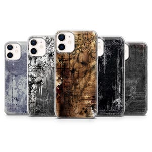 Gotiskt telefonskal Dark Academia Grunge Vintage-fodral för iPhone 18, 17, 16, 15, 14, 13, Samsung S26 FE, S25, S24, A17, Pixel 11, 10, 9, 8, 7