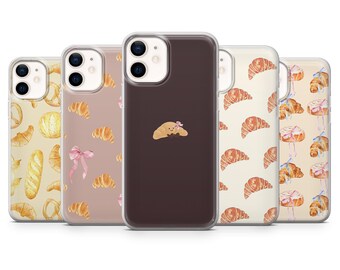 Bakery Phone Case Croissant, Pastry, French Cover for iPhone 17, 16, 15, 14, 13, 12, Samsung S26, S25, S24, A17, A56, Pixel 10 Pro, 9A, 8, 7