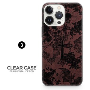 Gotiskt telefonskal med mörkt estetiskt punk-kors för iPhone 18 Pro, 17, 16, 15, 14, 13, Samsung S26, S25, S24, A17, Pixel 11, 10, 9A, 8, 7A 3