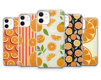 Orange Phone Case Citrus Fruit Summer Cover for iPhone 17, 16, 15, 14, 13, 12, Samsung S26, S25, S24, A17, A56, Pixel 10 Pro XL, 9A, 8Pro, 7