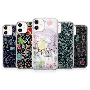 Vetenskapligt mobilskal med kemilaboratorium för iPhone 17, 16, 15, 14, 13, Samsung S26, S25, S24, A17, A56, Pixel 10 Pro, 9A, 8