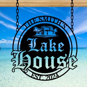 Custom Tropical Pool Sign | Personalized Palm Tree Metal Sign | Ocean Lover’s Outdoor Decor | Beach House Front Door Sign