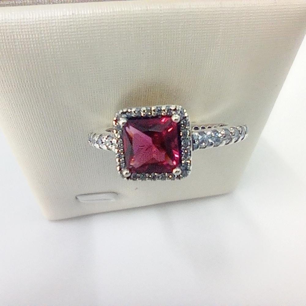 Ruby Time Elegance Pandora Ring PANDORA Ring/198421C02-50