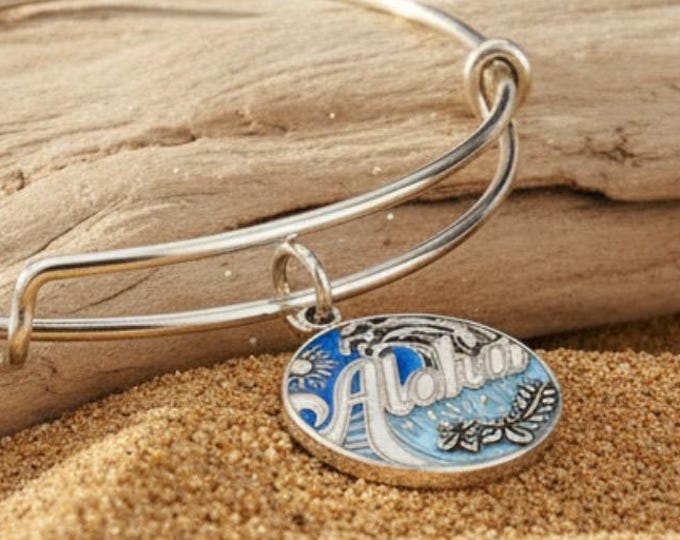 Alex and Ani - Aloha Charm Bangle Bracelet - Etsy