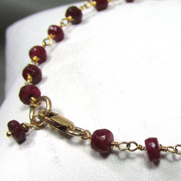 Ruby Chain Bracelet