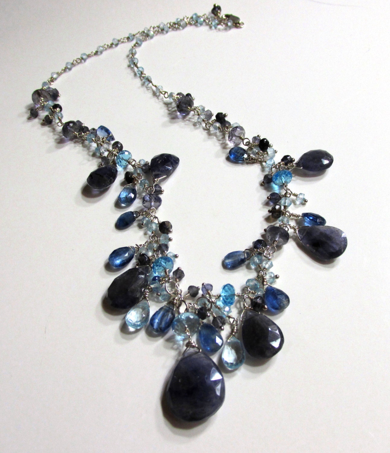 Necklace for a Princess Iolite Tanzanite Swiss Blue Topaz | Etsy
