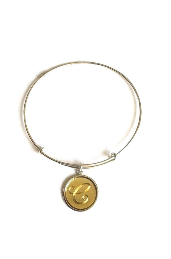 Alex and Ani Initial “C” Charm Bangle: Sterling S… - image 4