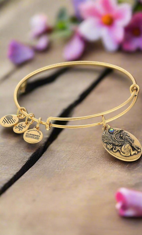 Alex and Ani Sphinx Bracelet Charm Bangle, Adjustable and