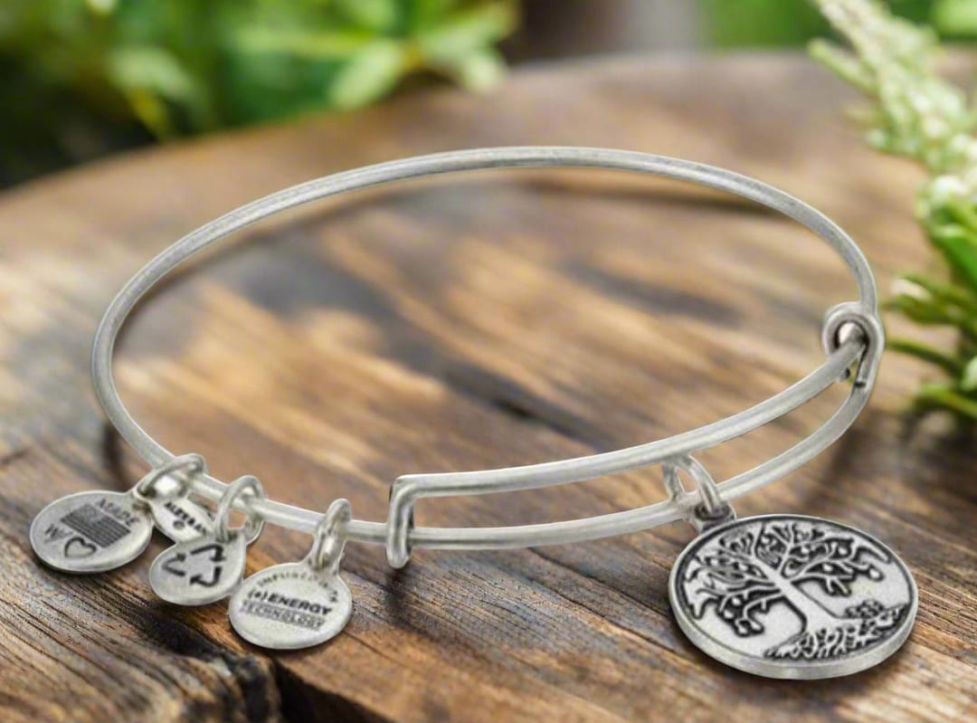 Alex And Ani Tree Of Life IV Bangle – Adjustable Symbol Charm