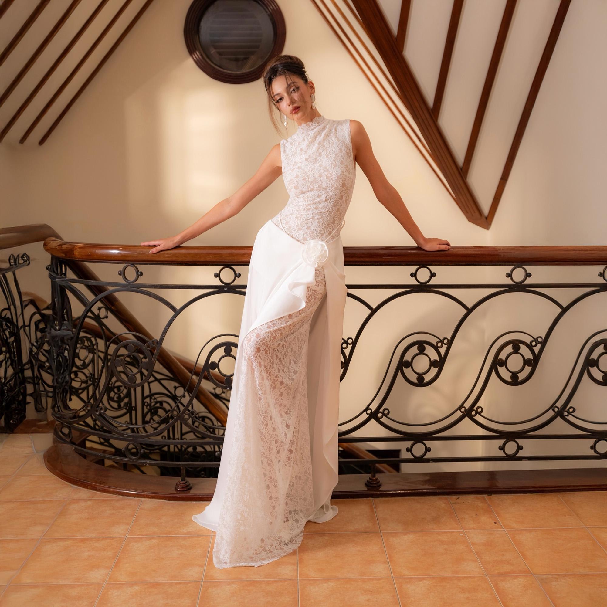 Draped Back White Silk Dress - Etsy