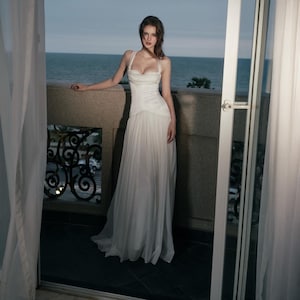 satin dinner dress Minna