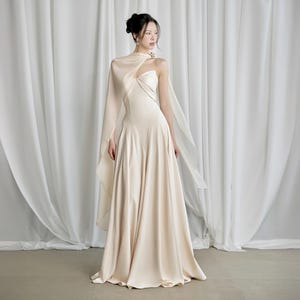 formal dress topper for wedding guest Tea-Length Wedding-Guest Slip Dress main image 1