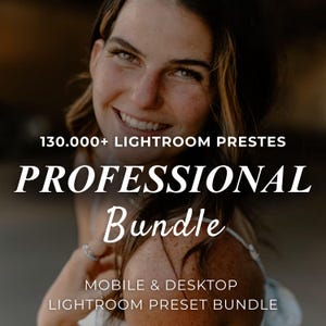 Professional Lightroom Preset Bundle for Mobile & Desktop, Instagram Photographer Photo Editing Filters, Influencer and Blogger Presets