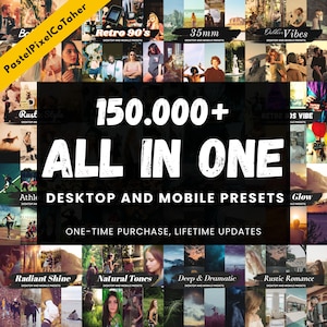 150K+ Lightroom Presets Bundle for Mobile & Desktop | Aesthetic Filters for Instagram, Blogger, Travel, Portrait, Best DEAL - Photo Editing