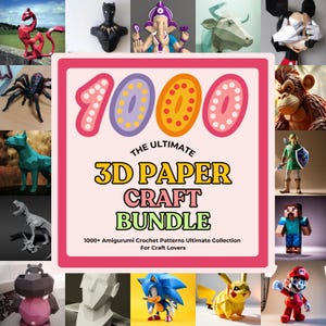 Explore 1000+ 3D papercraft models: intricate, printable DIY templates for home decor, gifts, and creative projects