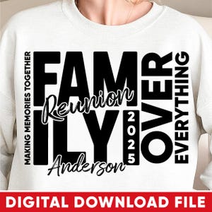 Family Reunion 2025 SVG PNG: Family Trip Shirt Design (Digital Download)