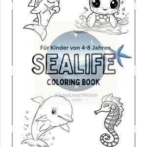 Sealife Coloring Book Children Activities Coloring Pages Sea Animals PDF Underwater Coloring Pages Activity Coloring Book