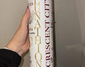 Vaso de acero inoxidable de 20 oz de Crescent City Lunathion House of Earth & Blood