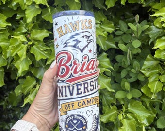 Vaso térmico de acero inoxidable de 20 oz de Briar University, marca Garrett Graham, para uso fuera del campus.