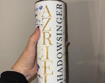 Vaso de acero inoxidable de 20 oz de Acotar Azriel Shadowsinger Rhysand Velaris