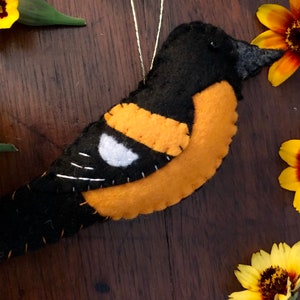 Baltimore Oriole Felt Ornament image 5