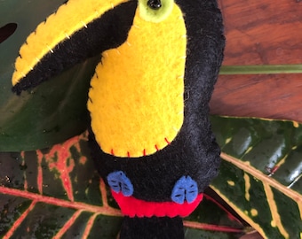 NEW for 2024: Choco Toucan Felt Ornament