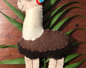 Lovely Llama Felt Ornament