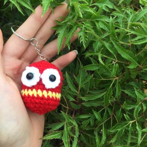 Larva Plush Keychain – Handmade Cartoon Bug Charm for Bags and Gifts